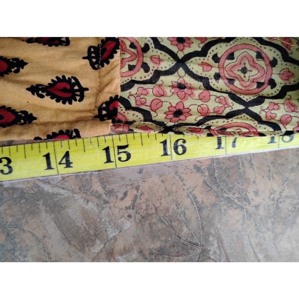 Hippie Forever Patch Crop Top Size Medium Colorful Ties On Back and Neck - Picture 6 of 7